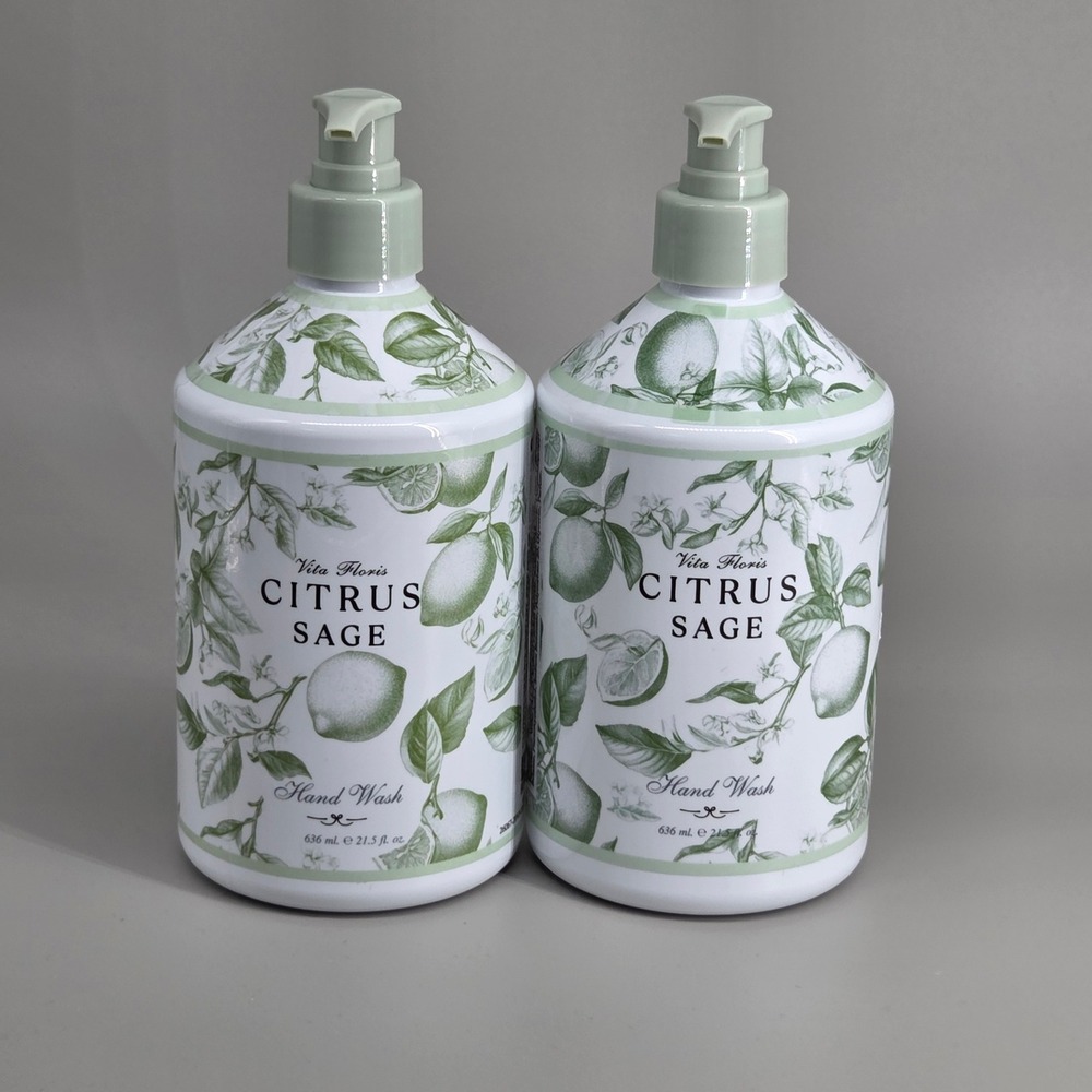 Home and Body Company Citrus Sage Hand Wash  21 5 oz 2 Pack Fresh Botanical